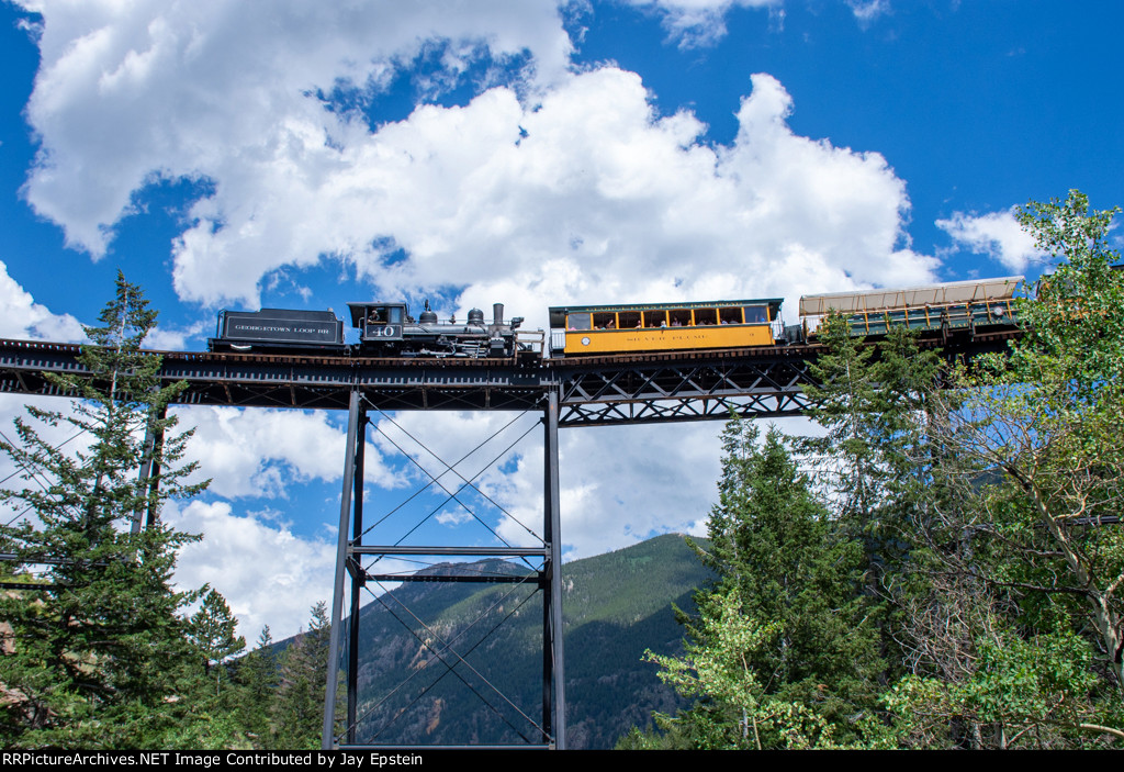 Crossing the Devil's Gate Trestle